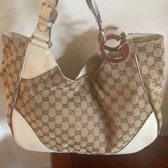 Gucci Monogram Satchel Bag - Picture 1 of 15